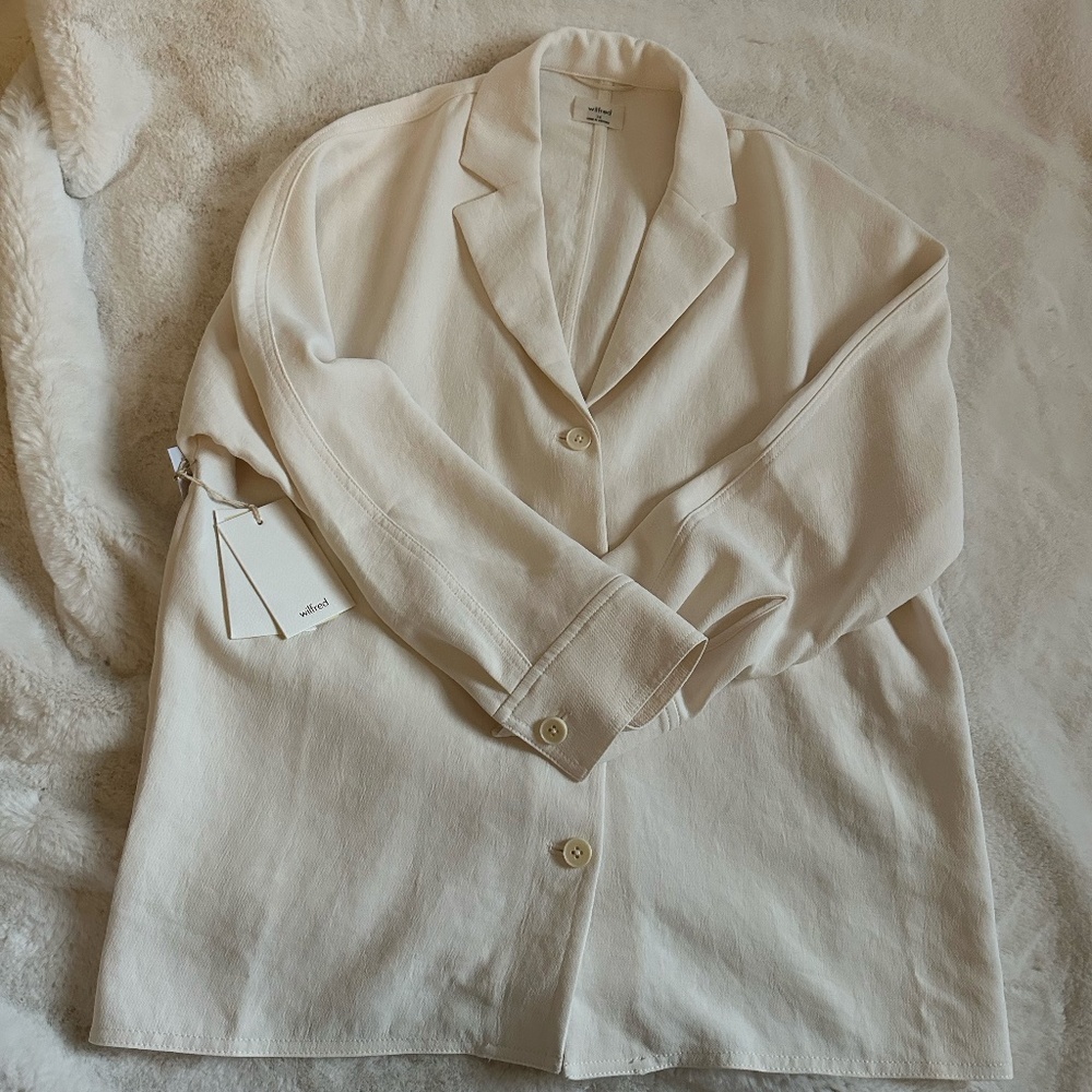 Aritzia Light Birch Freeform Blouse